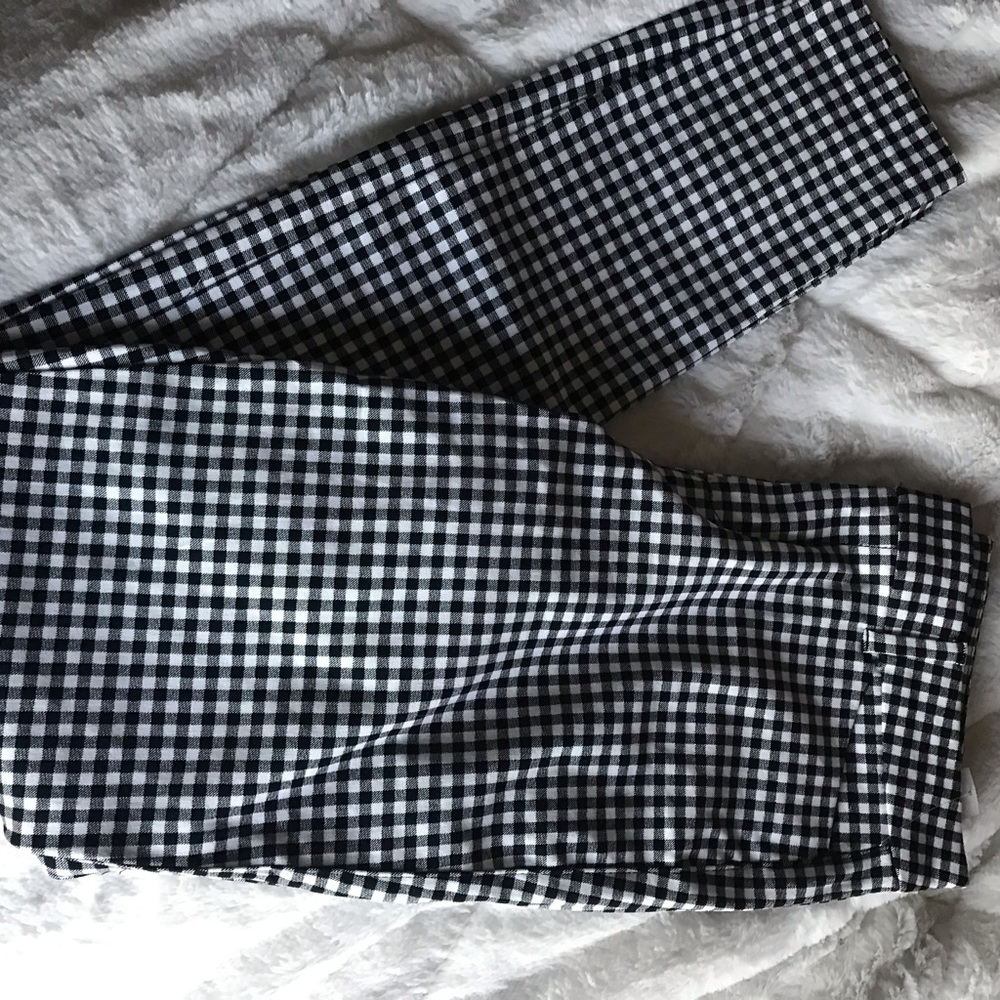 NWT 6LONG Gingham Pants